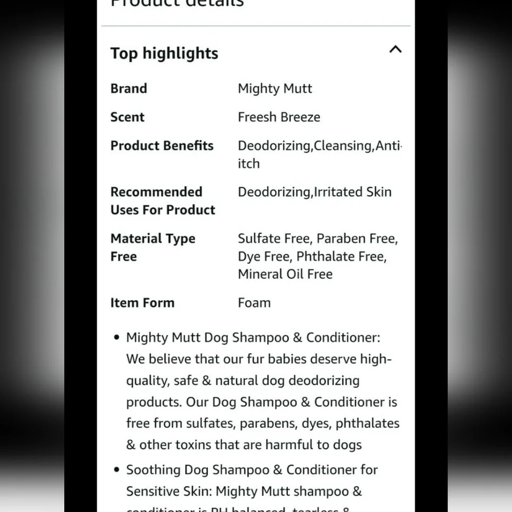 Mighty Mutt Soothing Dog Shampoo & Conditioner